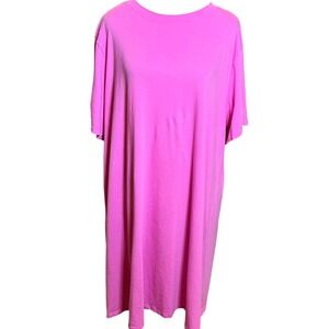 Old Navy XXL Pink T-Shirt Dress Oversized Plus Size Casual Comfy
